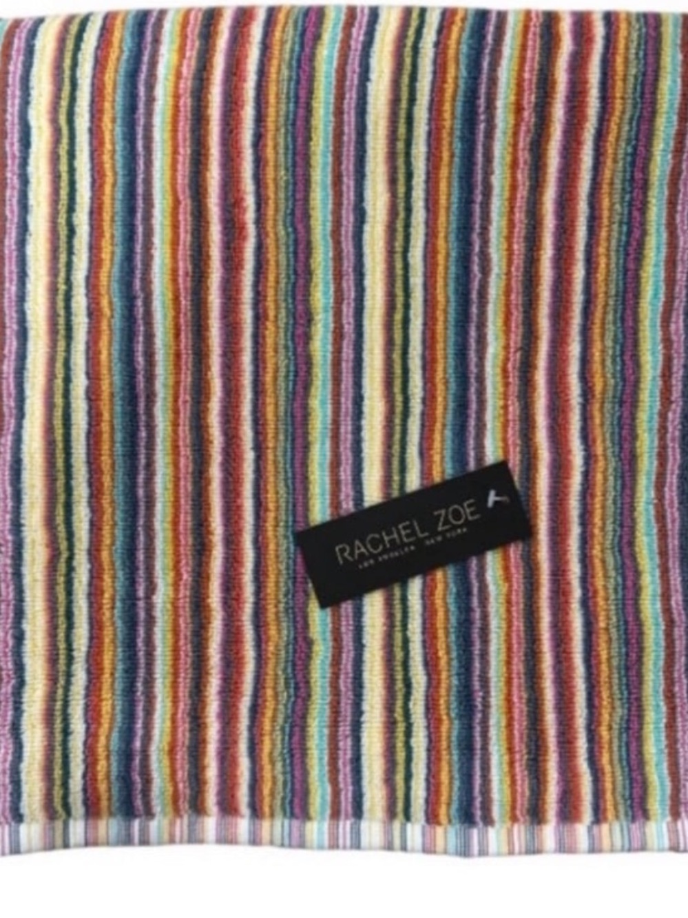 Rachel Zoe Rainbow Striped Bath and Hand Towel Set - Picture 3 of 3